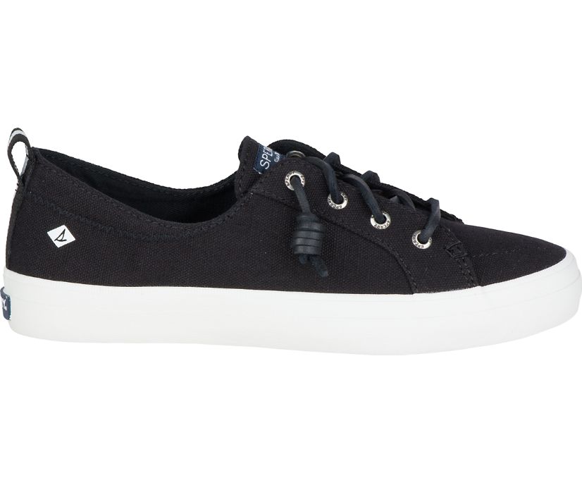 Sperry Crest Vibe Sneakers - Women's Sneakers - Black [HE1326594] Sperry Top Sider Ireland